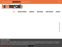 Tablet Screenshot of hotelmercado.com